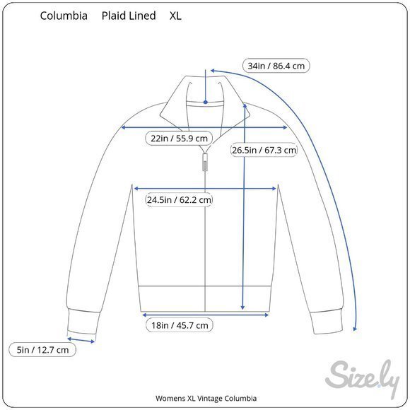 Columbia Vintage Jacket‎ Womens XL Plaid Fleece Lined Retro 90s Gorpcore Ski - Picture 15 of 15